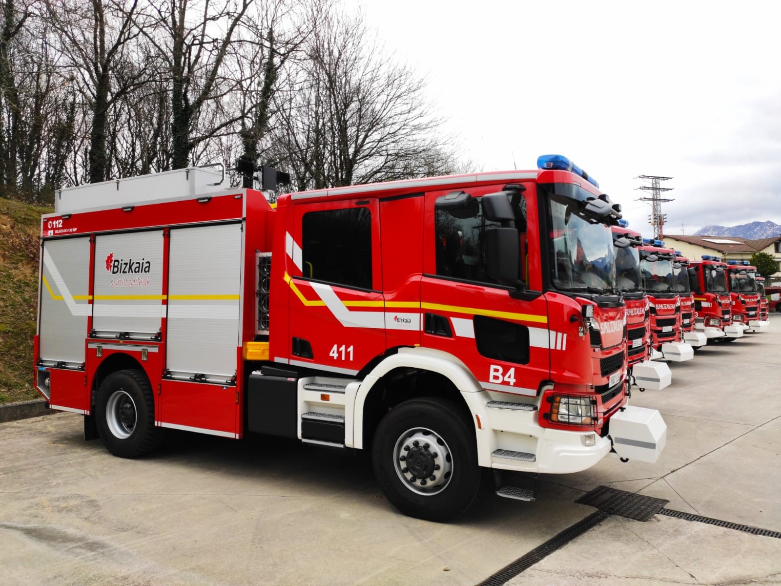 9 camiones de Bomberos Dip. Bizkaia